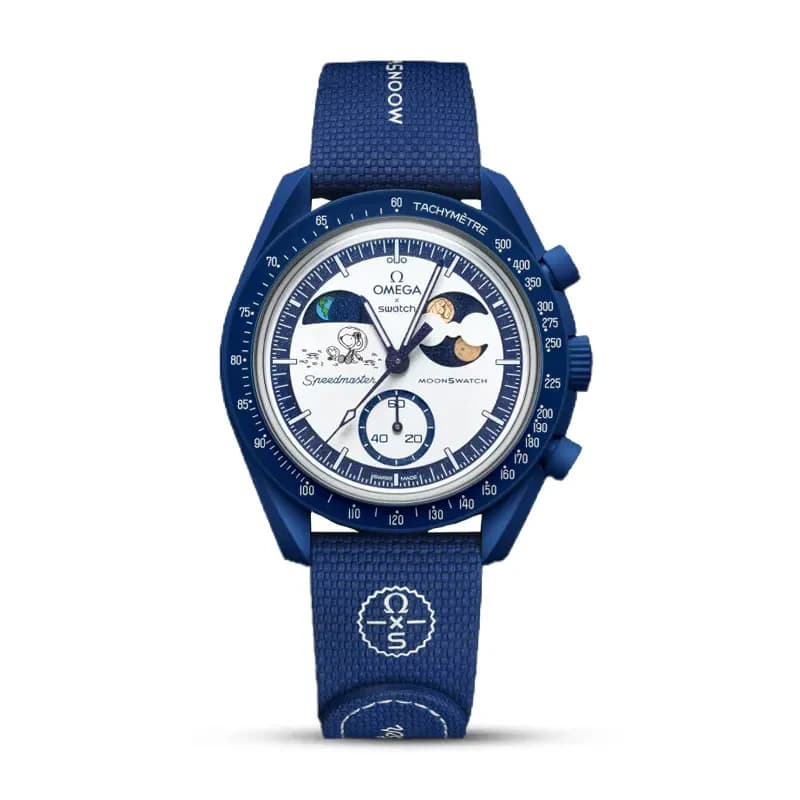 Omega x Swatch Mission to Earthphase Moonshine Gold Bioceramic Men's Watch | S033N703L