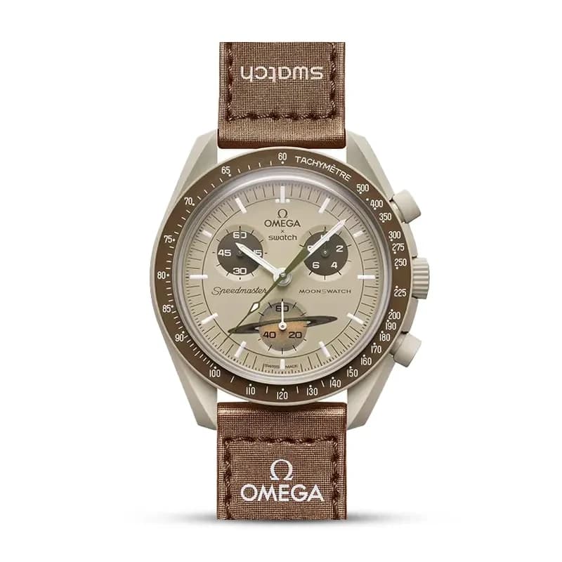 Omega x Swatch Mission To Saturn Bioceramic Men's Watch | S033T100