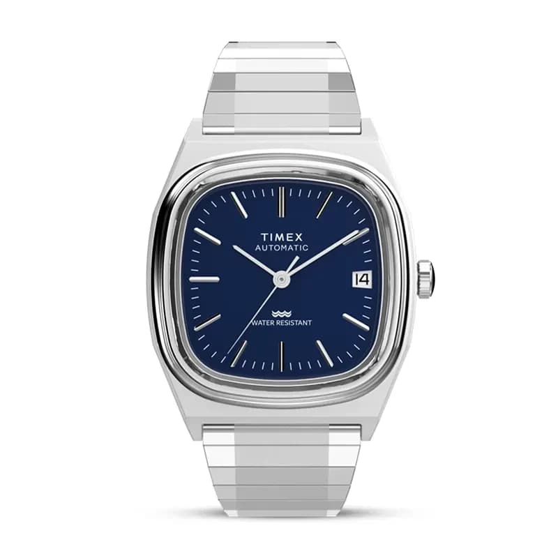 Timex® 1983 E Line Reissue TV Blue Dial Automatic Men's Watch | TW2Y07400