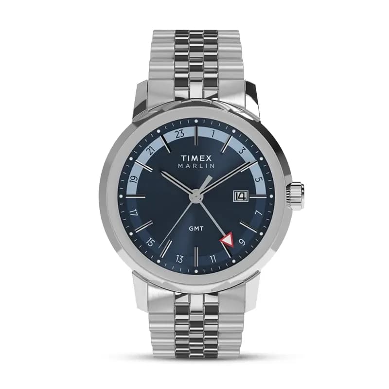 Timex Marlin® GMT 40mm Blue Dial Men's Watch | TW2Y47600