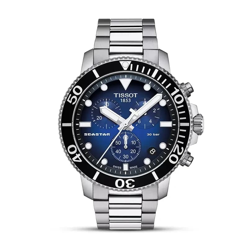 Tissot Seastar 1000 Chronograph Blue Dial Men's Watch | T120.417.11.041.01