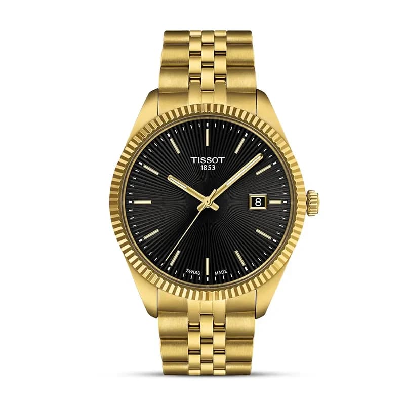 Tissot Ballade 40mm Black Dial Gold-Tone Men's Watch | T156.410.33.051.00