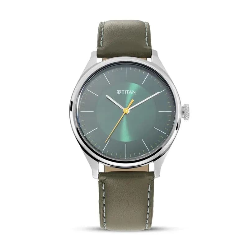Titan 1802SL04 Workwear Green Dial Men's Watch