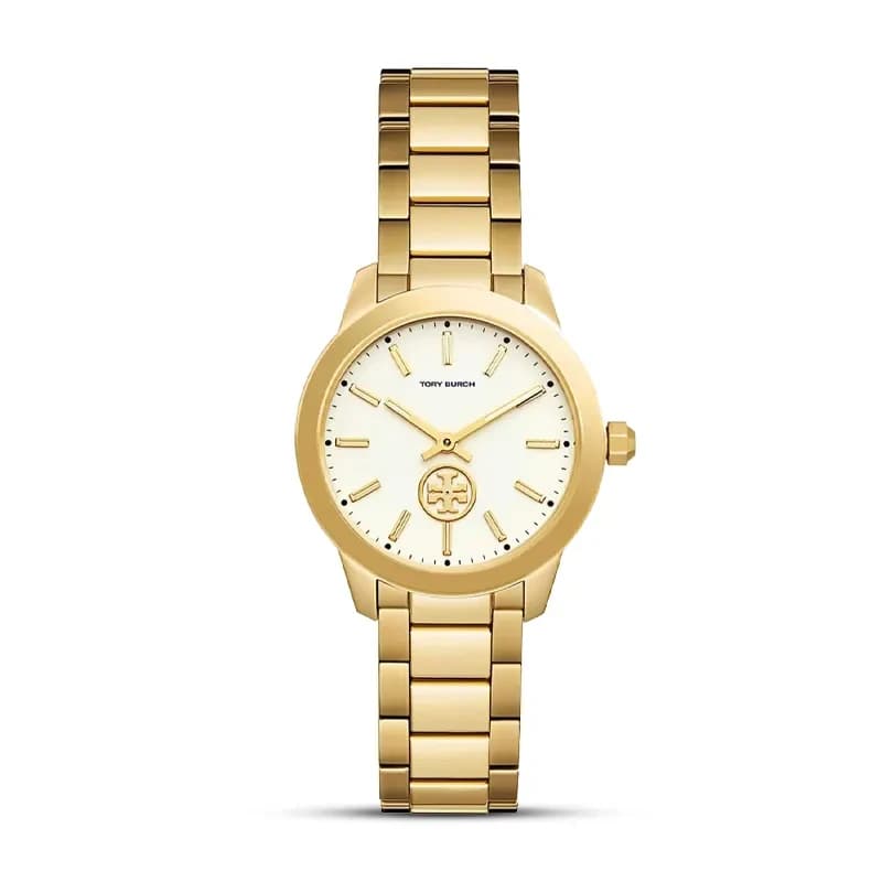 Tory Burch Collins White Dial Gold-Tone Ladies Watch | TBW1300 secondary view