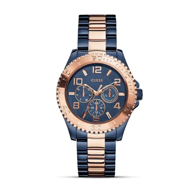 Guess BFF Blue Dial Dual-tone Ladies Watch | W0231L6