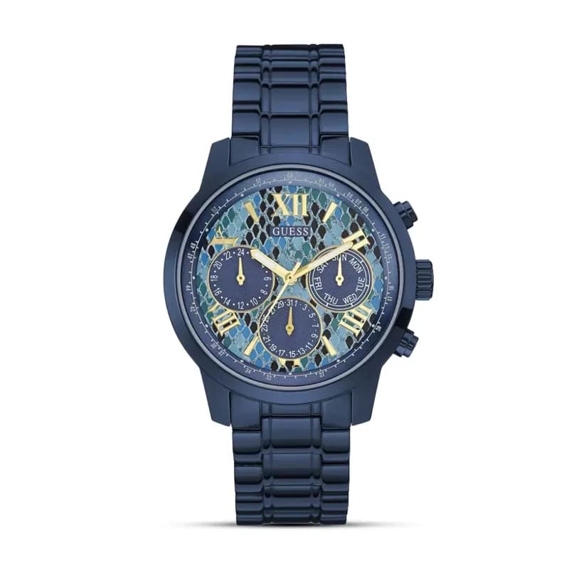 Guess Sunrise Multi-function Blue Dial Ladies Watch | W0330L17