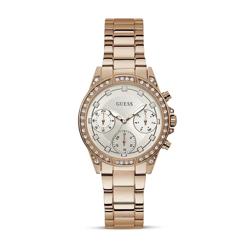 Guess Gemini Multifunction White Dial Ladies Watch | W1293L3