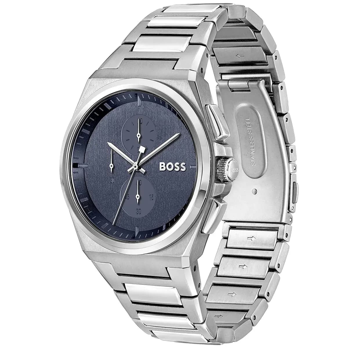 Hugo Boss Steer Chronograph Blue Dial Men's Watch | 1514048