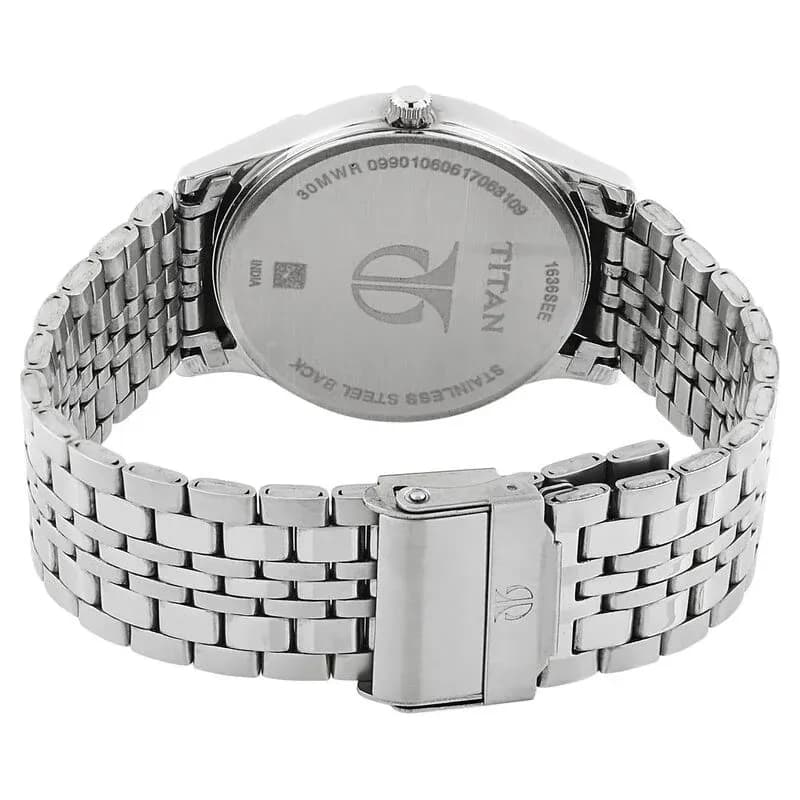 Titan Black Dial Couple Watch | 1636SM01/2480SM02
