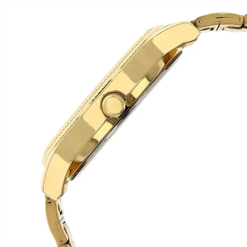 Titan 1650YM05 Karishma Silver Dial Gold-tone Men's Watch