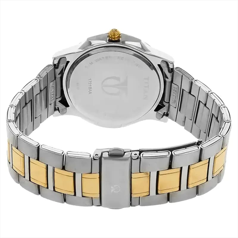 Titan 1721BM01 Regalia Rome White Dial Men's Watch