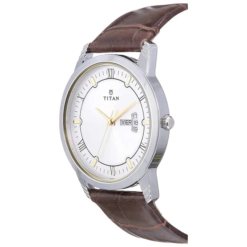 Titan 1774SL01 Karishma Silver Dial Men's Watch