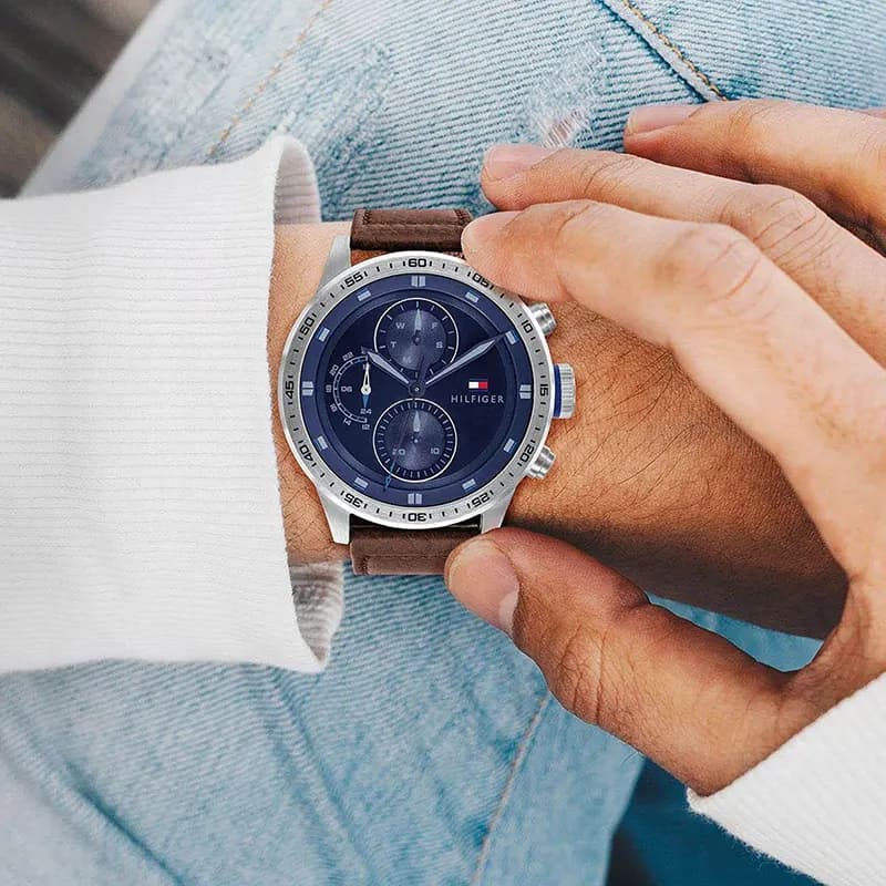 Tommy Hilfiger Trent Chronograph Blue Dial Men's Watch | 1791807