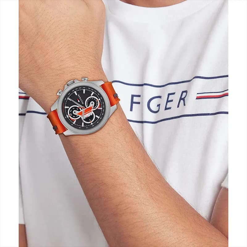 Tommy Hilfiger Clark Multifunction Black Dial Men’s Watch | 1792084