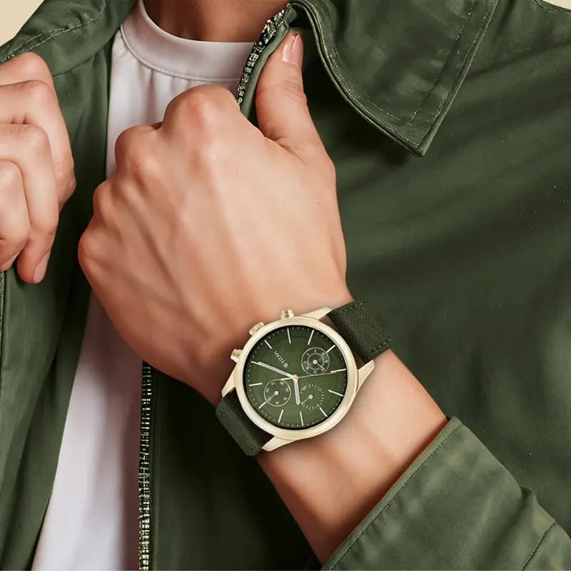 Titan Workwear Multifunctional Splash Green Dial Men's Watch | 1805WP01