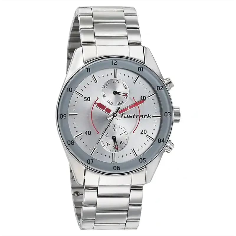 Fastrack HUD - Space Rover Silver Dial Men's Watch | 3201SM01