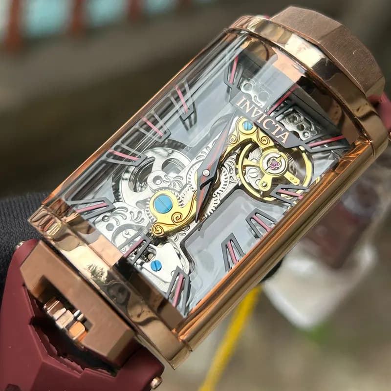Invicta Vintage 35293 Mechanical Skeleton Black Dial Men's Watch
