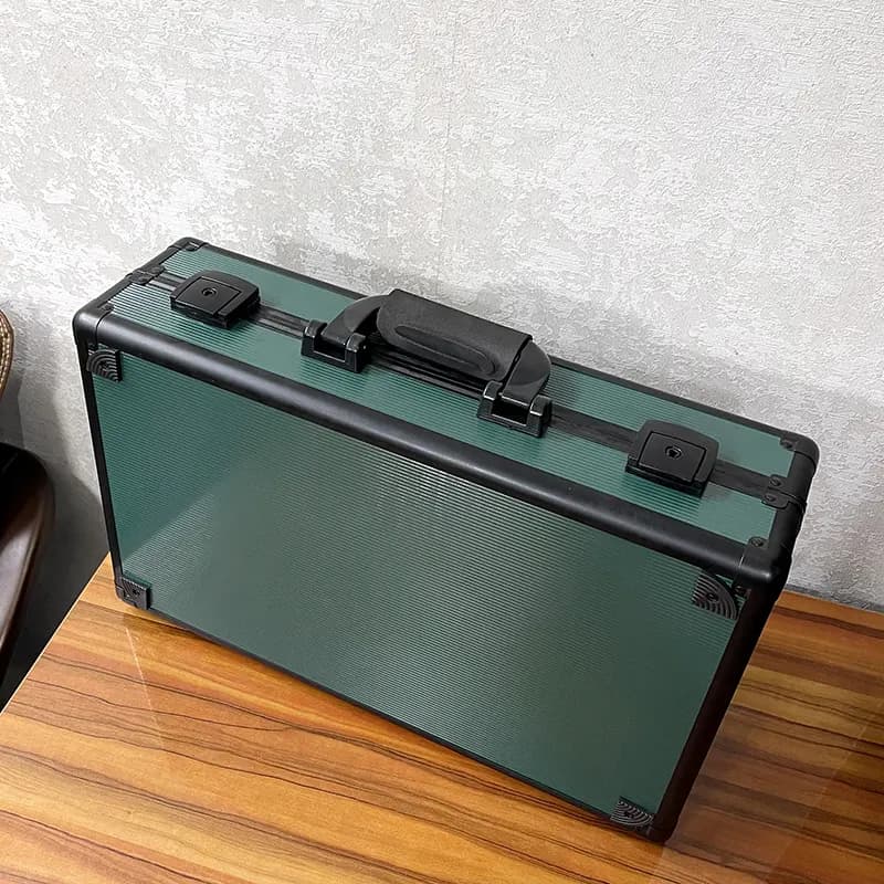 48 Slots Dark Green High Materials Double Side Watch Organizer Box And Gift Case