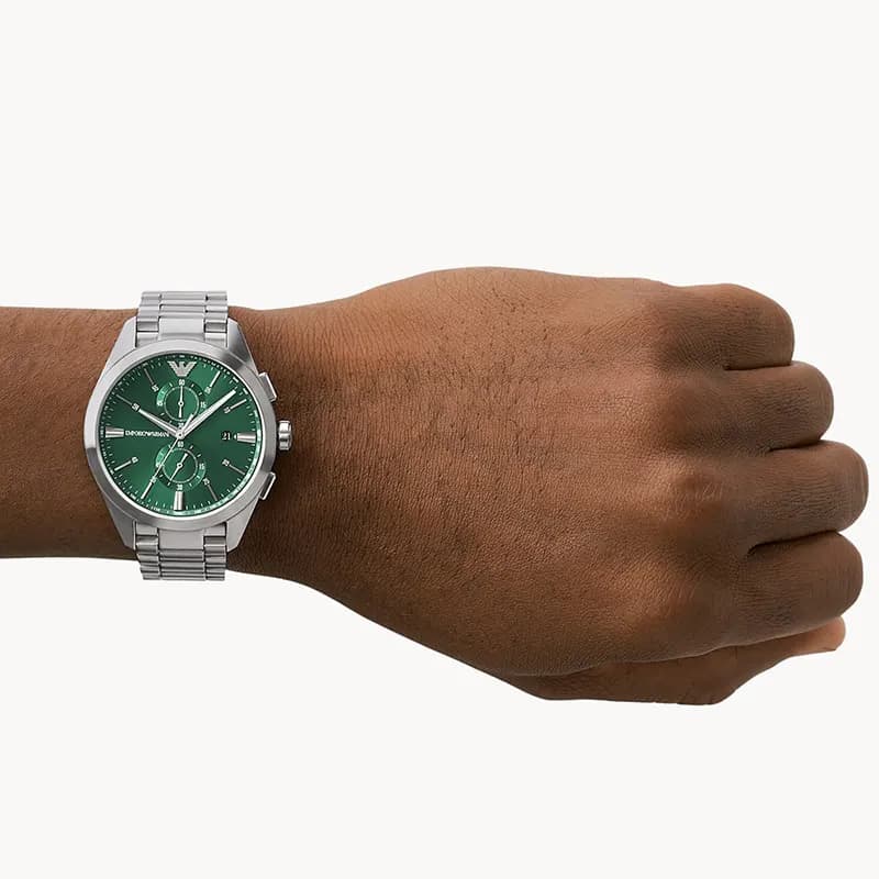 Emporio Armani Chronograph Green Dial Men's Watch | AR11480