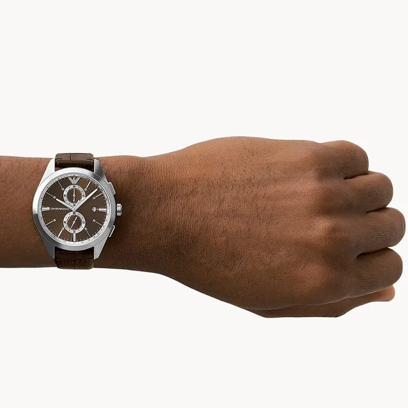 Emporio Armani Chronograph Brown Dial Men's Watch | AR11482