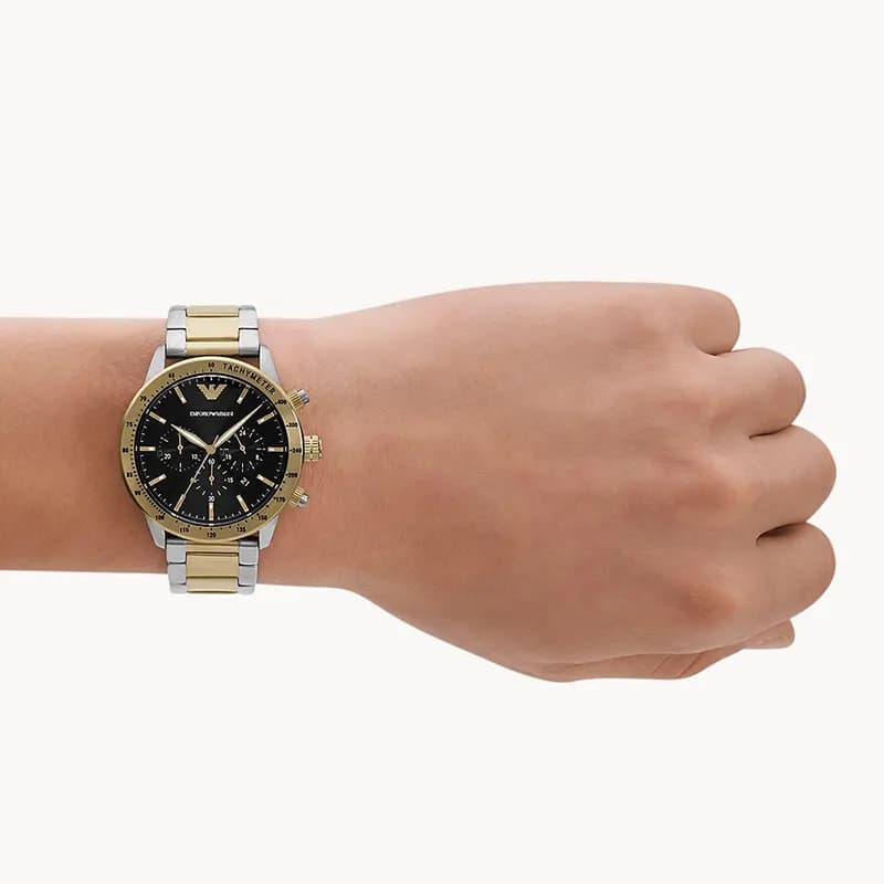 Emporio Armani Chronograph Black Dial Men's Watch | AR11521
