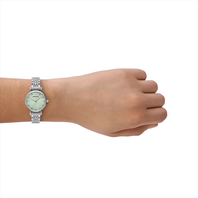 Emporio Armani Classic Light Green Dial Ladies Watch | AR11667