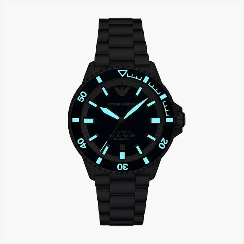 Emporio Armani Sea Explorer Automatic Blue Dial Men's Watch | AR60079