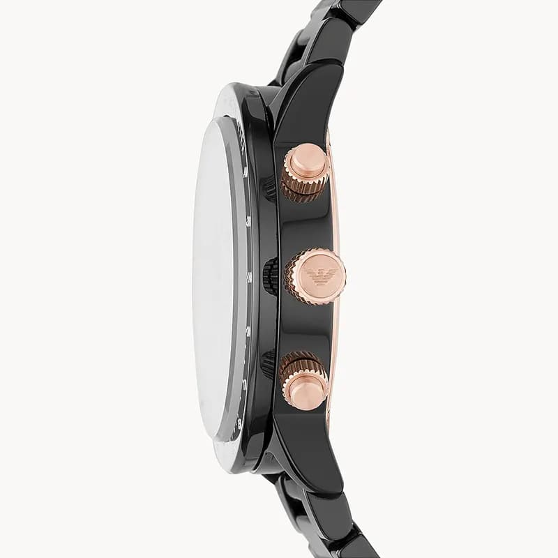 Emporio Armani Chronograph Black Dial Men's Watch | AR70002
