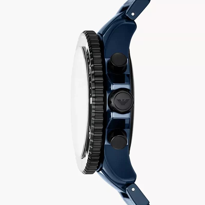 Emporio Armani World Explorer Chronograph Blue Dial Men's Watch | AR70009