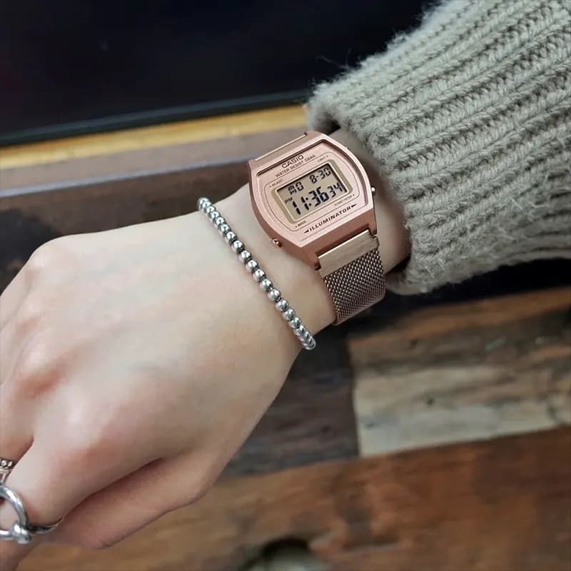 Casio B640WMR-5A Vintage Retro Rose Gold-tone Watch