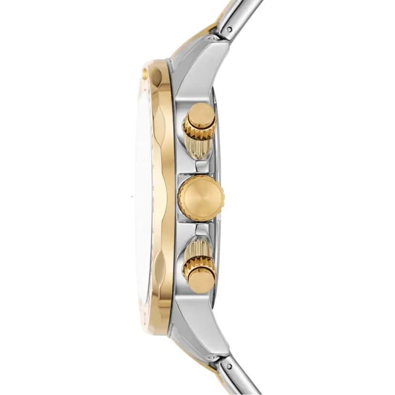 Fossil Bannon Silver Dial Two-Tone Men's Watch | BQ2707