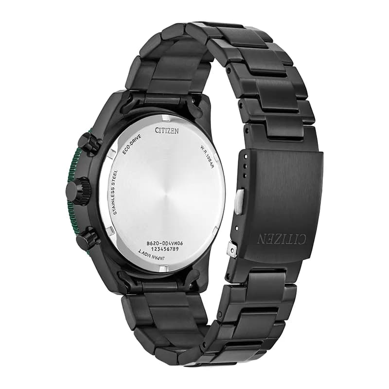 Citizen Eco-Drive Weekender Chronograph Black Dial Men's Watch | CA4555-81E secondary view