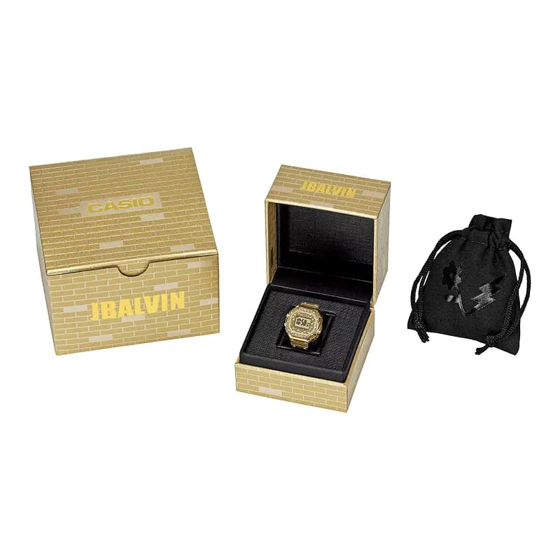 Casio X J Balvin Limited Edition Digital Gold-Tone Ring Watch | CRW-001JB-9