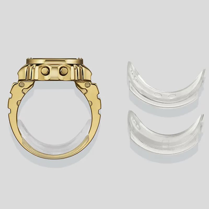 Casio X J Balvin Limited Edition Digital Gold-Tone Ring Watch | CRW-001JB-9
