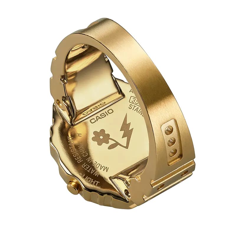Casio X J Balvin Limited Edition Digital Gold-Tone Ring Watch | CRW-001JB-9