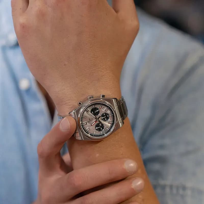 Casio Edifice Motorsports Chronograph Panda Dial Men's Watch | EFB-730D-7AV secondary view