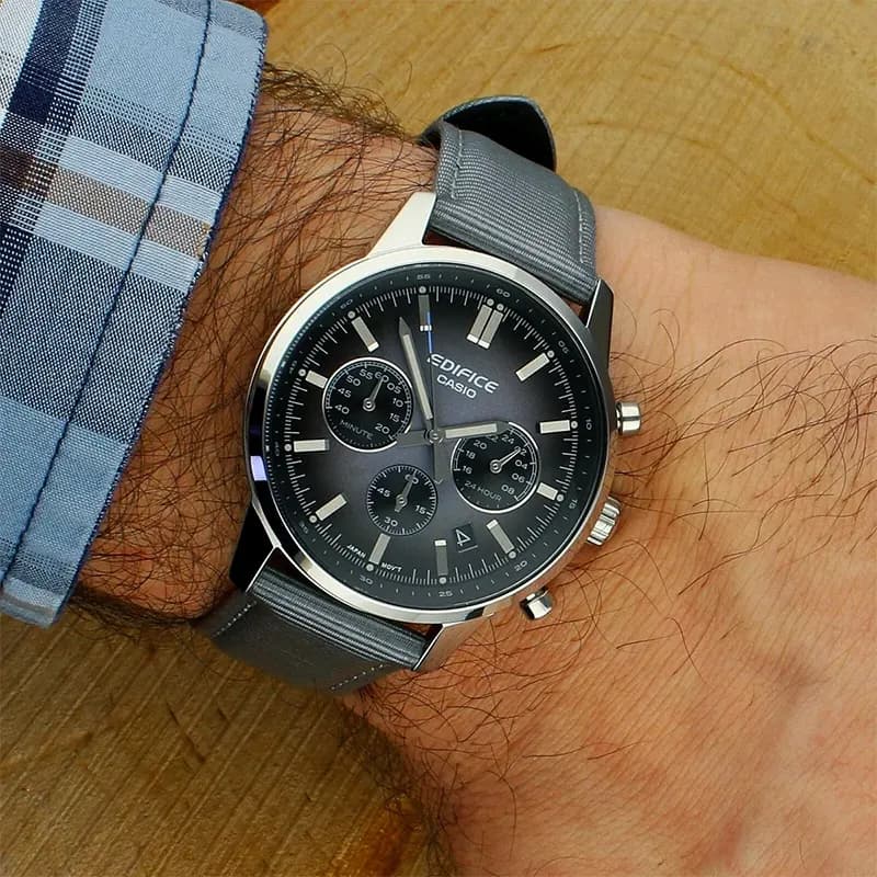 Casio Edifice Chronograph Grey Dial Men's Watch | EFR-575C-8A