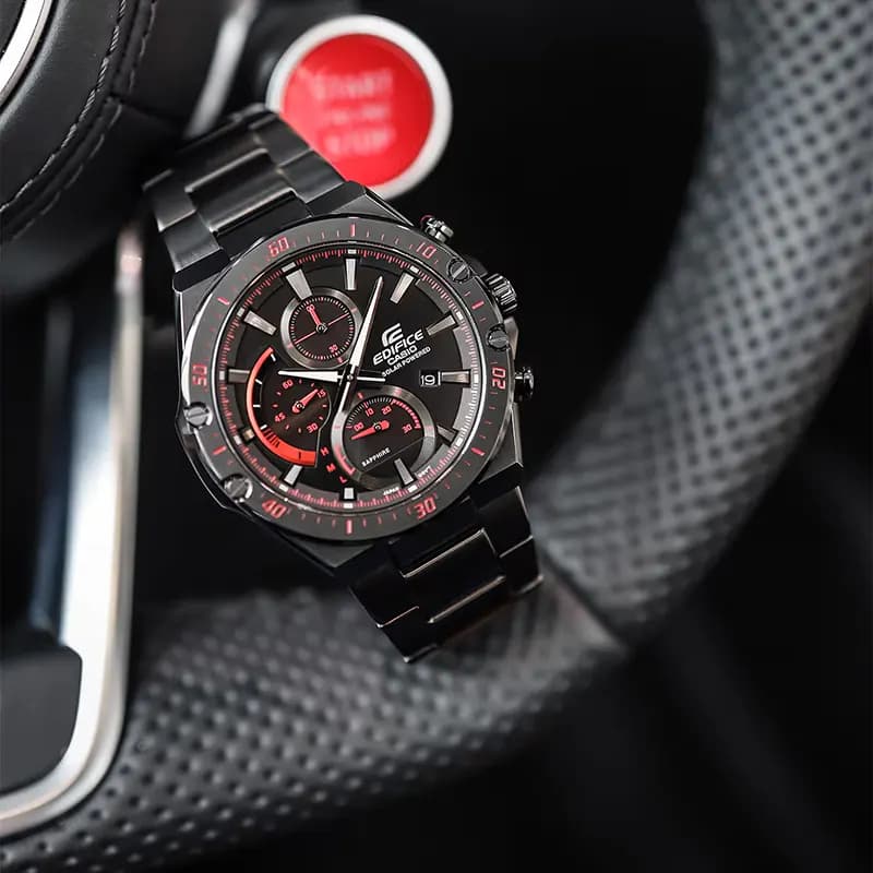 Casio Edifice Slim Line Solar Chronograph Sapphire Crystal Men's Watch | EFS-S560DC-1AV