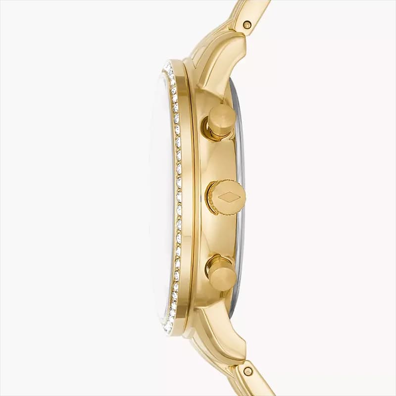 Fossil Neutra Chronograph Gold Dial Ladies Watch | ES5219