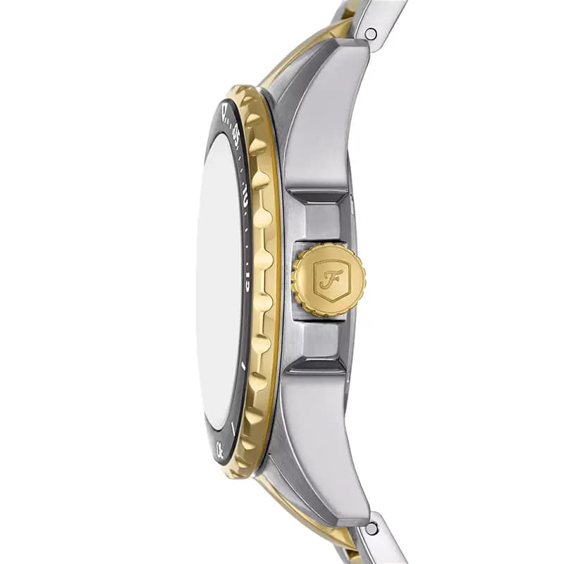 Fossil Blue Dive Black Dial Two-Tone Ladies Watch | ES5349 secondary view