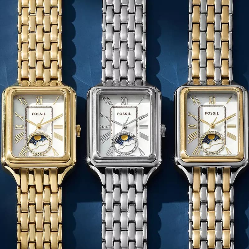 Fossil Raquel Sun Moon Multifunction Two-Tone Ladies Watch | ES5399