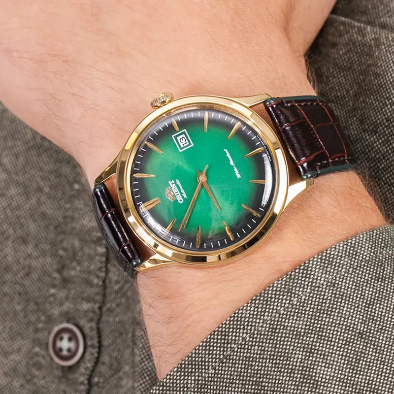 Orient Bambino Version 4 Green Dial Men's Watch | FAC08002F0 secondary view