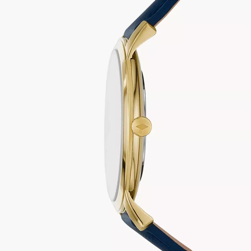 Fossil Minimalist Navy Dial Blue Leather Men's Watch | FS5789