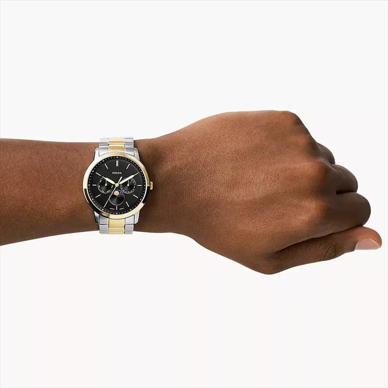 Fossil Neutra Moonphase Multifunction Two-Tone Men's Watch | FS5906
