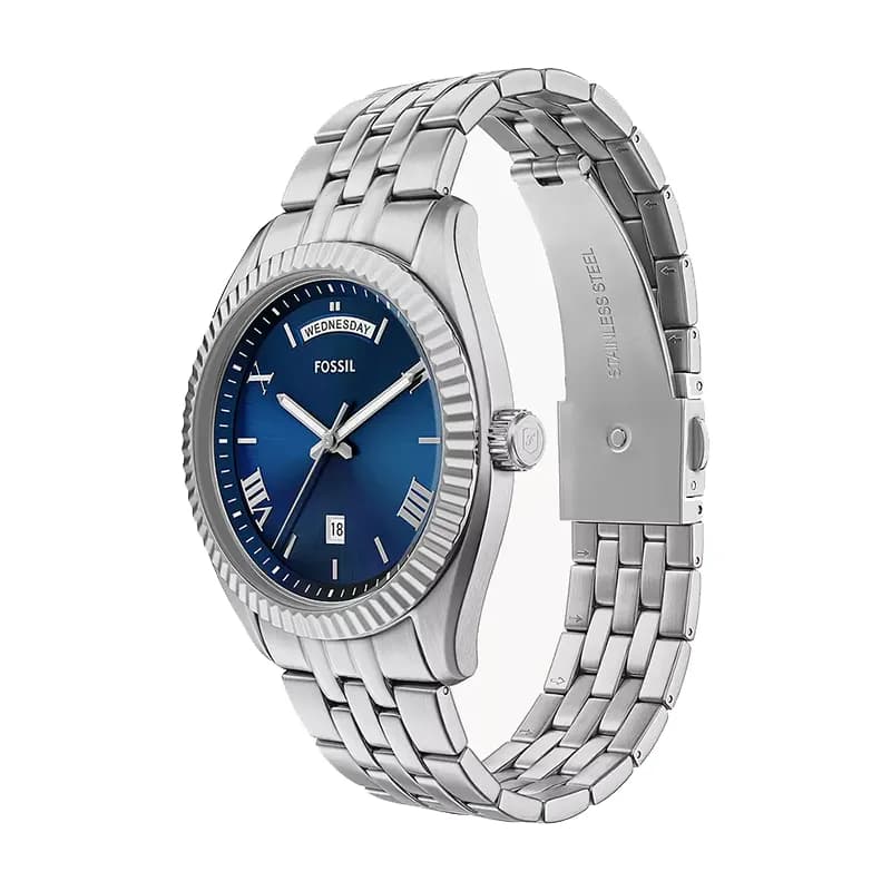 Fossil Campbell Day-Date Blue Dial Men's Watch | FS6140 secondary view