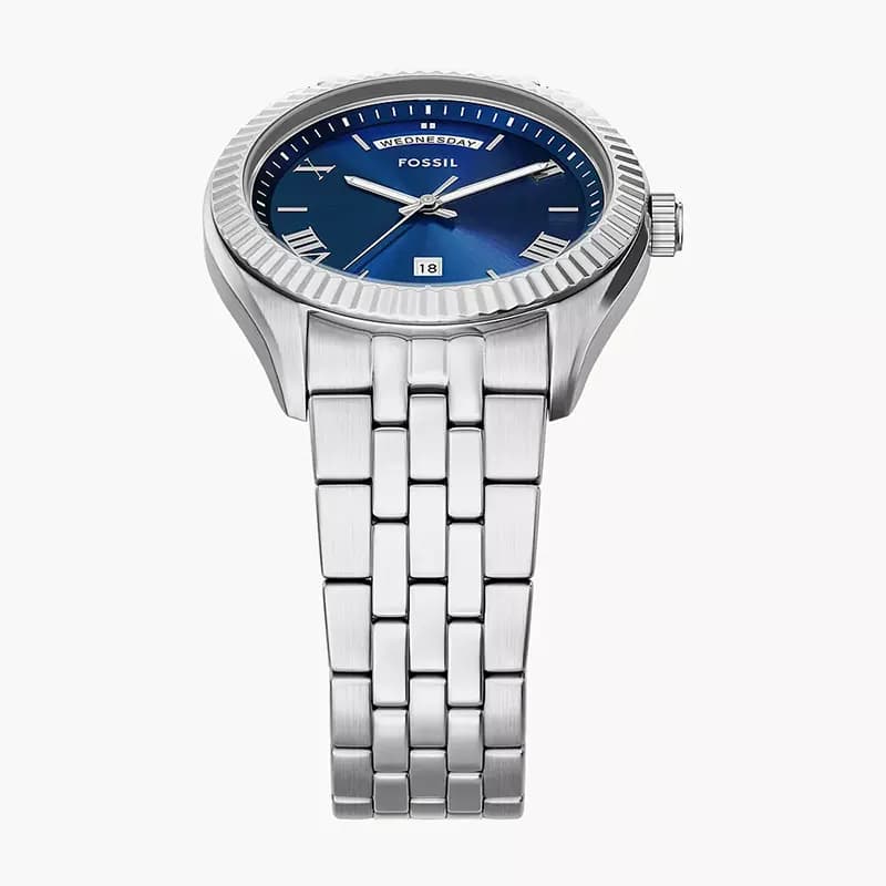Fossil Campbell Day-Date Blue Dial Men's Watch | FS6140