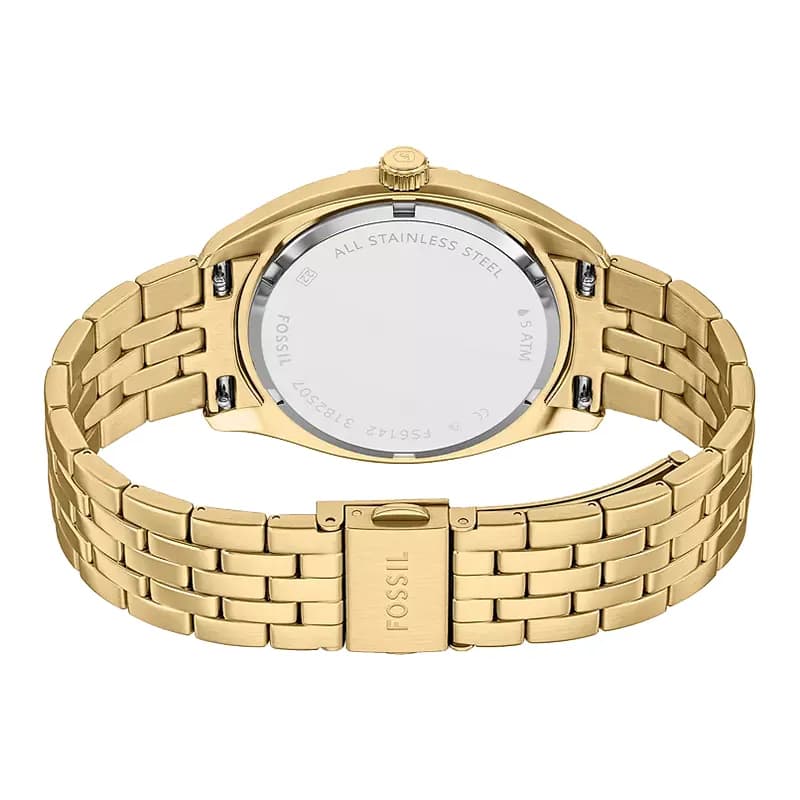 Fossil Campbell Green Dial Gold-Tone Men's Watch | FS6142