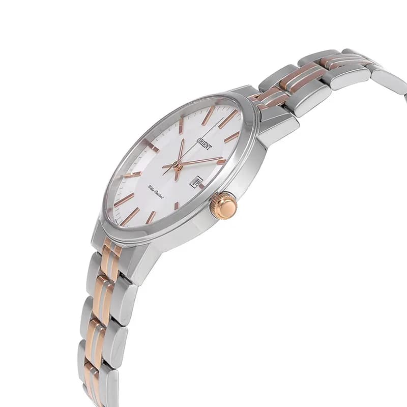 Orient Cuarzo Two-tone White Dial Men's Watch | FUNG8001W0