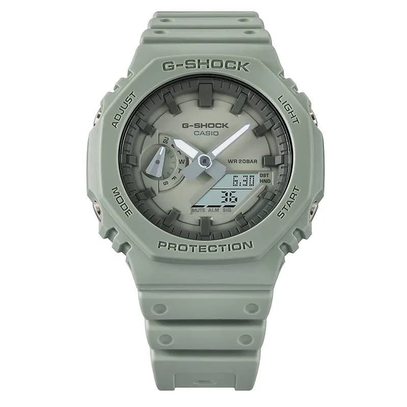 Casio G-Shock Inspired By Nature Colors Green Carbon Core Men’s Watch | GA-2100NC-3A