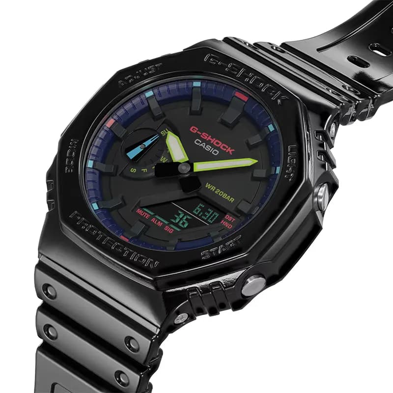 Casio G-Shock Cyber Style Spectrum Virtual Rainbow Men's Watch | GA-2100RGB-1A
